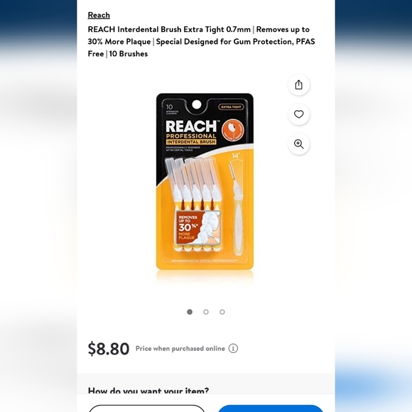 🔹️Reach🔹️ Interdental Brush Tight 1.0mm Floss Bundle Designed for Gum Protect - Picture 2 of 5
